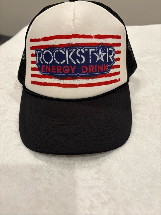 Rockstar Energy Drink Accessories - Rockstar Energy Patriotic Trucker Hat - Americana Vibes